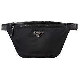 Prada Gürteltasche aus schwarzem Tessuto Schwarz