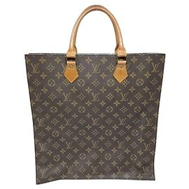 Bolso Louis Vuitton Sac Plat Castaño Negro Azul Monograma