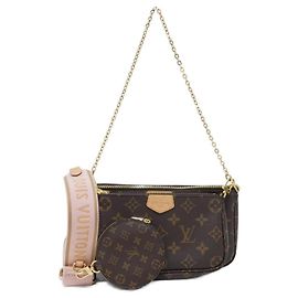 Louis Vuitton Monogram Multi Pochette Accessoires Marrone Rosa