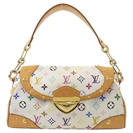 Bolsa de Ombro Louis Vuitton Multicolor Beverly MM Branco Multicor