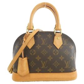 Louis Vuitton Monogram Alma BB Handbag Brown