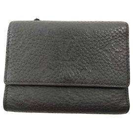 Louis Vuitton Tri-fold Geldbörse Schwarz