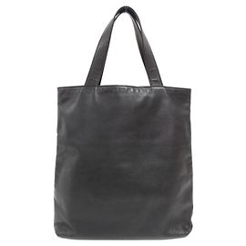 Chanel 14217 Handtasche aus schwarzem Kalbsleder Schwarz