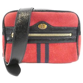 Borsa Gucci Ophidia Nera e Rossa Nero Rosso