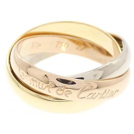 Anello Cartier Trinity in oro rosa, bianco e giallo D'oro
