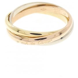 Anello Cartier Trinity in oro bianco, giallo e rosa D'oro