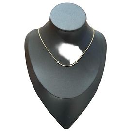 Tiffany & Co. Colar T Smile Ouro Amarelo e Diamantes Dourado