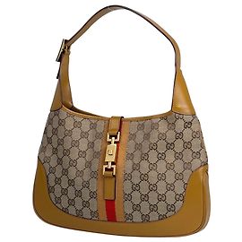Bolsa de Ombro Gucci Jackie Line Marrom