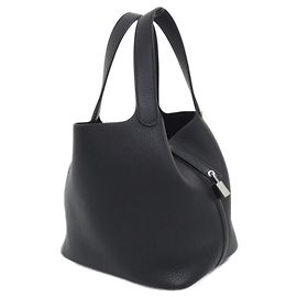 Hermès Borsa Hermes Picotin Lock MM Nero