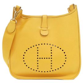 Hermès Bolsa de Ombro Hermes Evelyne GM Amarelo