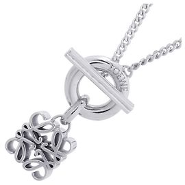 Collana Anagram Loewe Argento