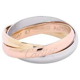 Anillo Cartier Trinity en oro rosa blanco y amarillo 18K Plata