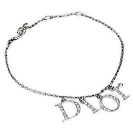 Autre Marque Pulseira de Berloques Prateada Christian Dior Prata