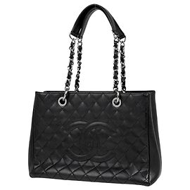 Sac Tote Chanel Matelassé Noir Noir