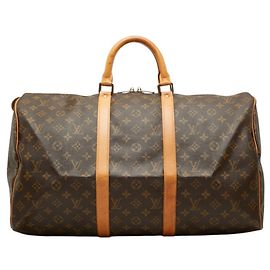 Bolsa Boston Louis Vuitton Monogram Keepall 50 Marrom