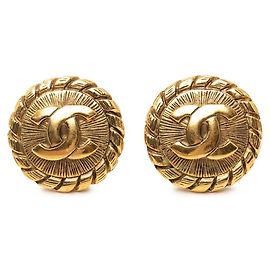 Orecchini a clip Chanel Vintage Coco Mark D'oro