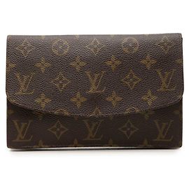 Louis Vuitton Monogram Pochette Rabba 20 Bolsa Pouch Marrom