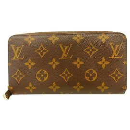 Louis Vuitton Monogram Zippy Wallet Brown