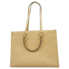 Louis Vuitton Monogram Empreinte OnTheGo MM Tote Bag Grau