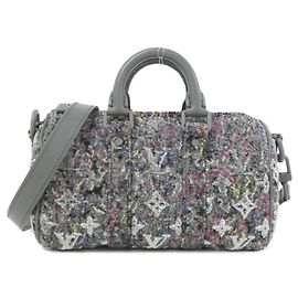 Sac Boston Louis Vuitton LV Felt Keepall XS M80821 Gris