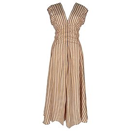 Robe midi rayée Sandro Anym en viscose multicolore Multicolore