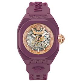 Versace V-Legend Skeleton Automatic Watch Red