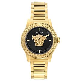 Versace Relógio Pulseira Medusa Deco Dourado Metálico