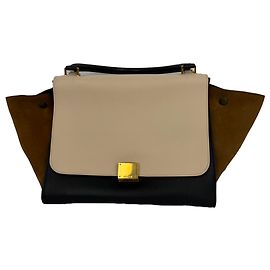 Céline Celine Medium Trapeze Bag in Multicolor Leather Multiple colors