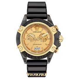 Versace Icon Active Diamond Watch Black
