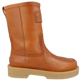 Botas Ferdi de couro marrom Salvatore Ferragamo Marrom