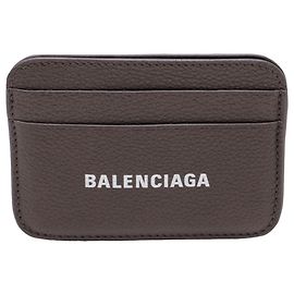 Balenciaga Cash Card Holder in Brown Leather Brown
