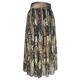 Ba&sh Pleated Maxi Skirt in Multicolor Polyester Multiple colors