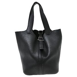 Hermès Hermes Picotin Clémence PM Noir