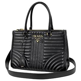 Prada 2-Way Leather Handbag in Nero Black