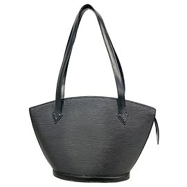 Borsa a tracolla Louis Vuitton Epi Saint Jacques Poignée Long Nero