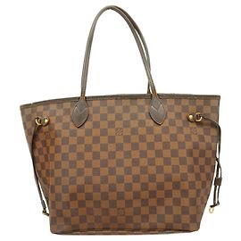 Saco Tote Louis Vuitton Damier Neverfull MM Damier ebene