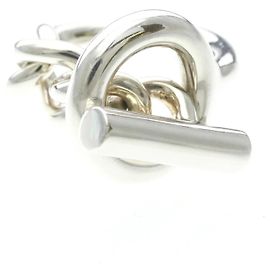 Hermès Anel Hermes Croisette em Prata 925 Prata