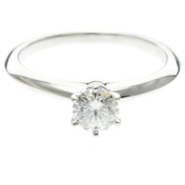 Tiffany & Co Tiffany Solitär-Diamantring aus Platin Silber