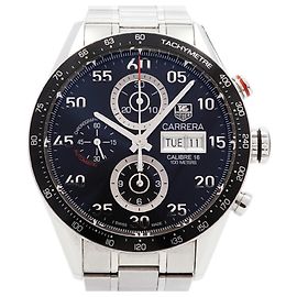 Orologio da uomo TAG Heuer Carrera Calibre 16 CV2A10 Quadrante Nero Altro