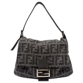 Borsa a secchiello Fendi Man in grigio Marrone