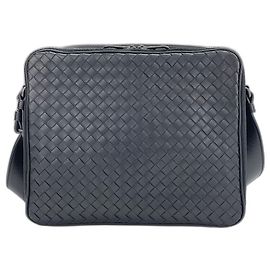 Bottega Veneta Intrecciato Black Briefcase Shoulder Bag Black