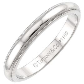 Tiffany & Co. Milgrain 1 Platinum Band Ring Other