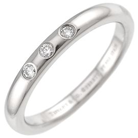 Tiffany & Co. Stacking-Band Ring aus Platin 950 mit Diamanten Andere