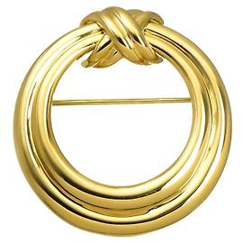 Broche Croix Signature Tiffany & Co. en or jaune 18K Autre