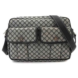 Céline Bolsa de ombro Celine Macadam Marrom Preto
