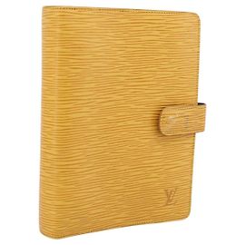Louis Vuitton Agenda Cover Epi Leather MM Yellow