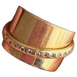 Anello Dinh Van Ariane in Oro Giallo e Diamanti D'oro