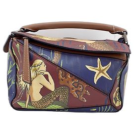 Borsa a Tracolla LOEWE Puzzle Bag Marrone Marrone