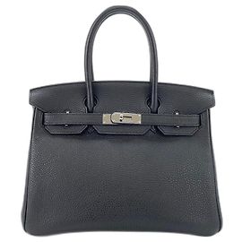 Hermès HERMES Birkin 30 Handbag Black
