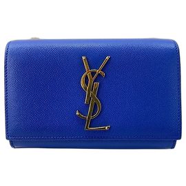 Borsa a tracolla Yves Saint Laurent Kate Blu